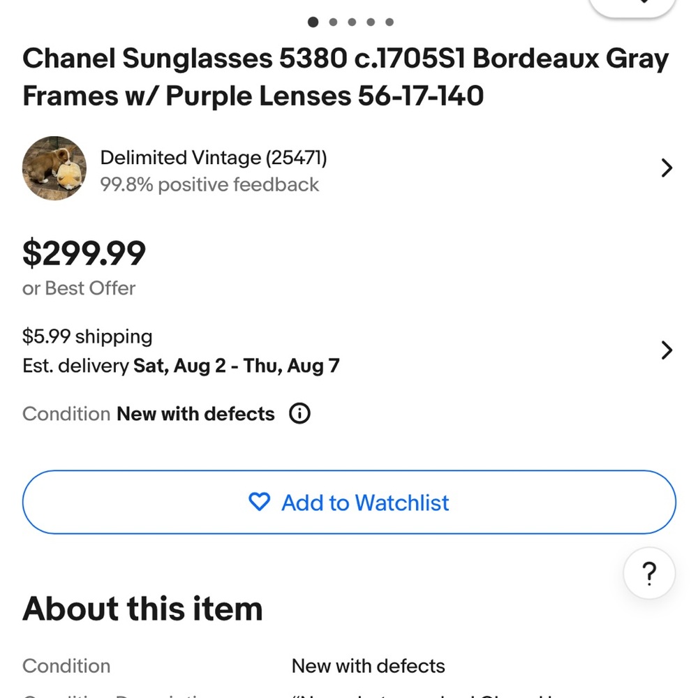 CHANEL Women's Sunglasses - Bordeaux Gray with Purple Lenses - Picture 2 of 8